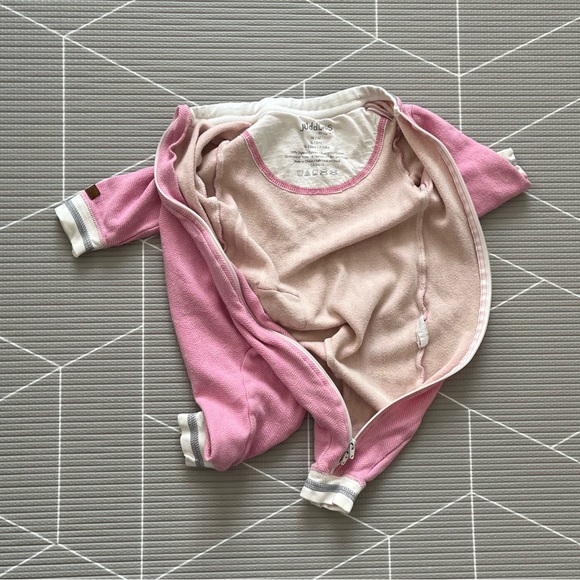 6-12 m Organic cotton playsuit, organic cottage collection by Juddlies designs - Picture 6 of 14